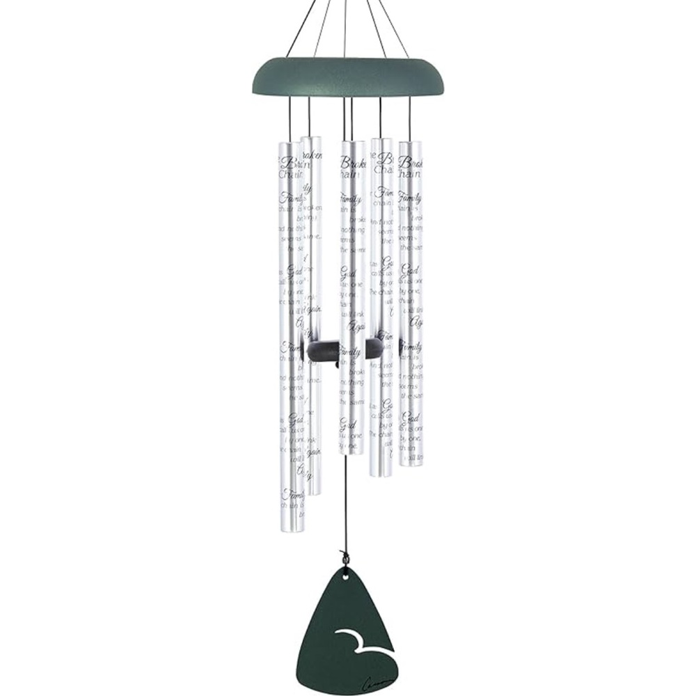 Carson Black and Silver Memorial  Wind Chime
